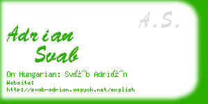 adrian svab business card